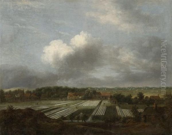 Leinen Bleichen Bei Haarlem Oil Painting by Jan van Kessel