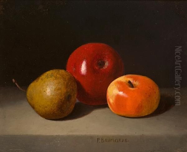 Still Life With Fruit Oil Painting by Peter Baumgras