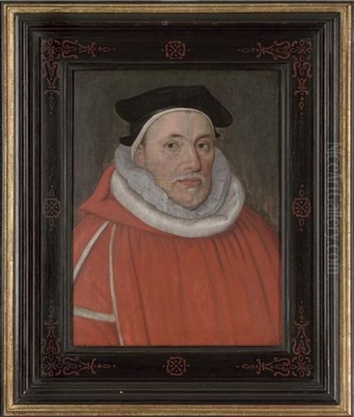 Portrait Of A Judge In Robes Oil Painting by Cornelis Ketel