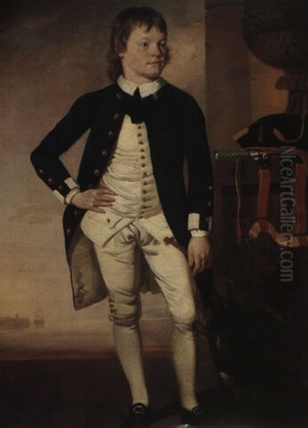 Portrait Of Master William Robert Broughton by Tilly Kettle