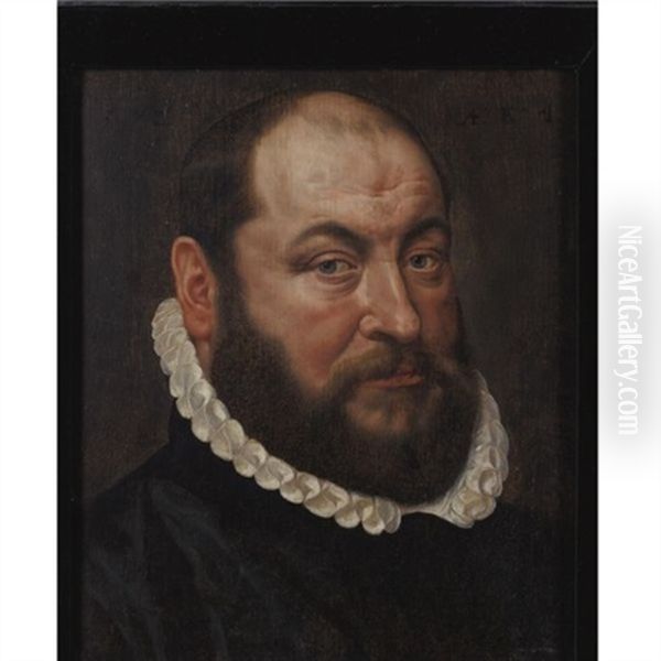 Portrait Of A Bearded Man Oil Painting by Adriaen Thomasz Key