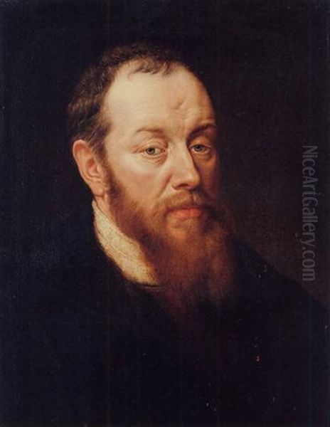 Portrait Of A Bearded Man Oil Painting by Adriaen Thomasz Key