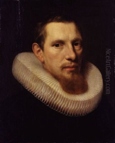 Portrait Of A Young Man Oil Painting by Adriaen Thomasz Key