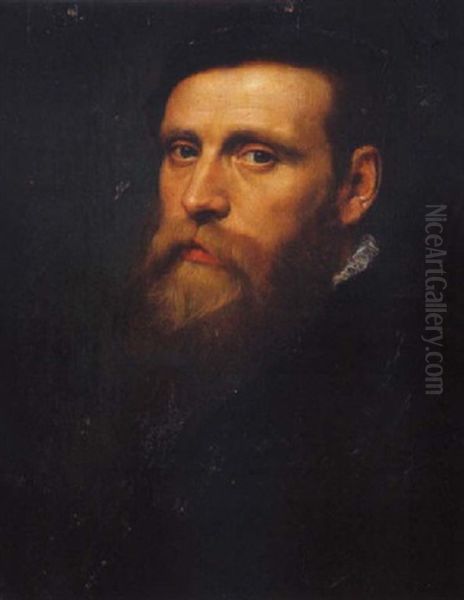 Portrait D'un Gentilhomme Barbu Oil Painting by Adriaen Thomasz Key