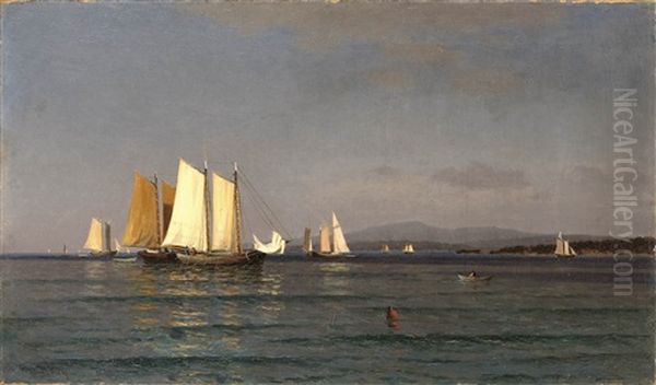 Scene Off Mt. Desert Island, Maine Oil Painting by John Ross Key