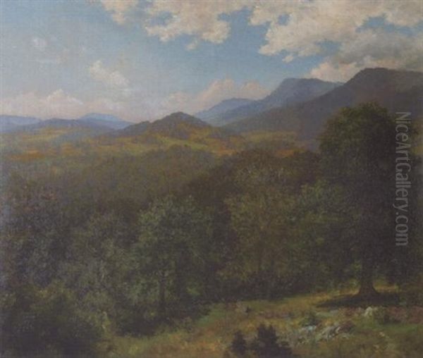 In The Berkshire Hills Oil Painting by John Ross Key