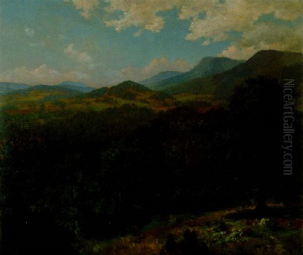 In The Berkshire Hills Oil Painting by John Ross Key