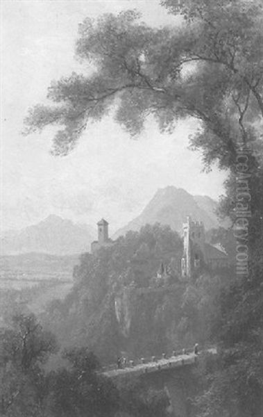 Salzburg Bavaria Oil Painting by John Ross Key