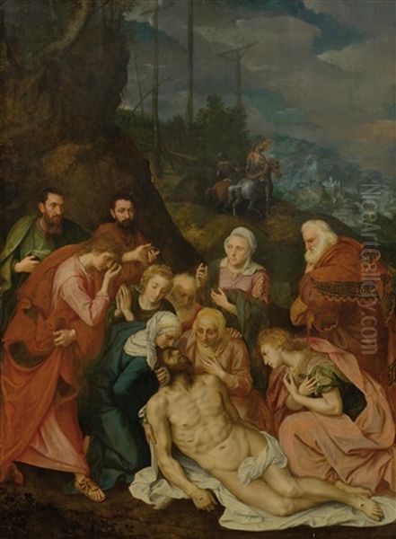 The Lamentation Of Christ Oil Painting by Willem Key