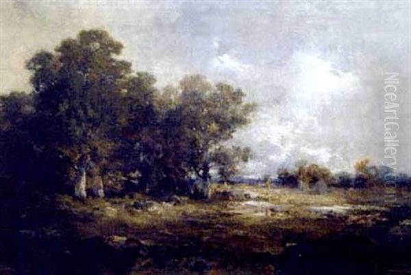 Paysage Oil Painting by Emile Keymeulen