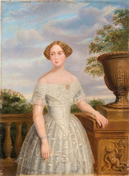 Portrait De La Grande-duchesse Olga Nicolaevna Oil Painting by Nicaise de Keyser