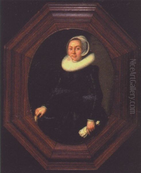 Portrait Of A Lady Oil Painting by Thomas De Keyser