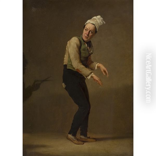 John Toole, The Actor In A Character Role Oil Painting by William Kidd