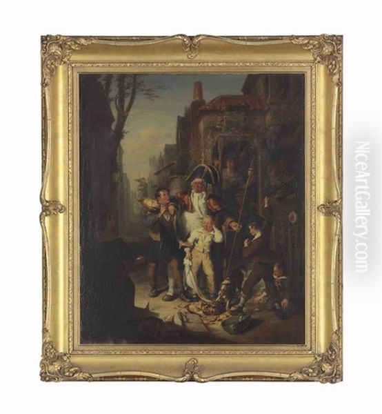 Bailiff And Boys Oil Painting by William Kidd