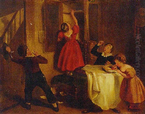 An Improvised Feast Oil Painting by William Kidd