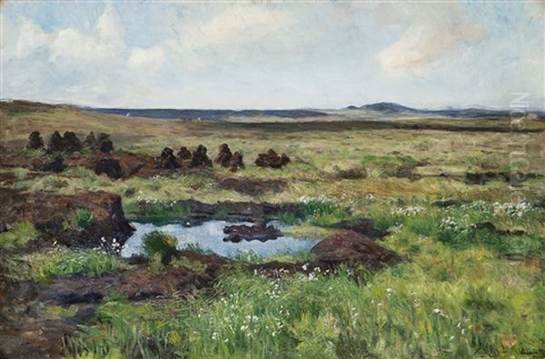 Torvmyr Oil Painting by Kitty (Christine) Lange Kielland