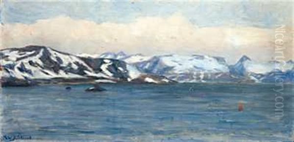 Fra Nord Oil Painting by Kitty (Christine) Lange Kielland