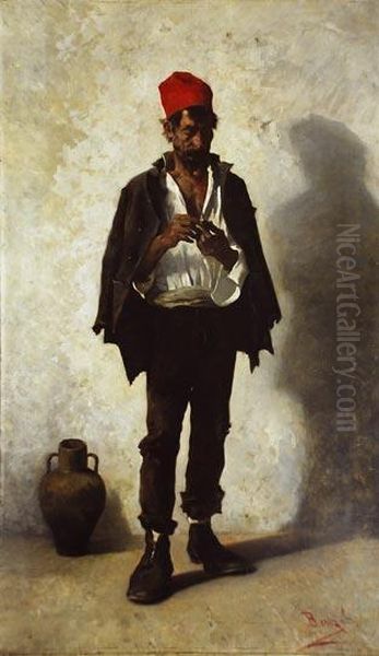 Personaje Arabe Oil Painting by Joan Bauza Mas