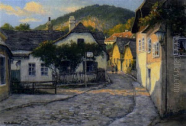 Aus Sievering Oil Painting by Rudolf Kierner