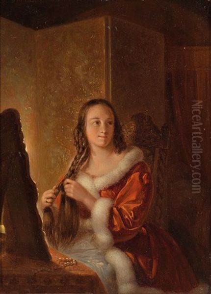 Bei Der Toilette Oil Painting by Petrus Kiers