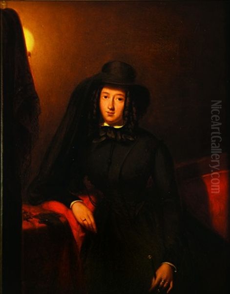 Portrait Of A Lady Oil Painting by Petrus Kiers