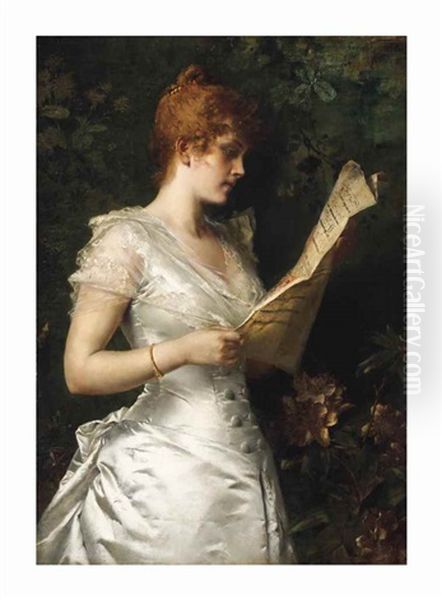 The New Piece Oil Painting by Conrad Kiesel