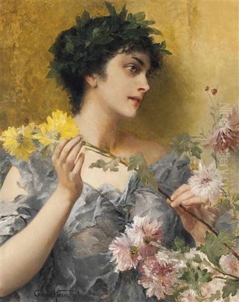 Springtime Reverie Oil Painting by Conrad Kiesel