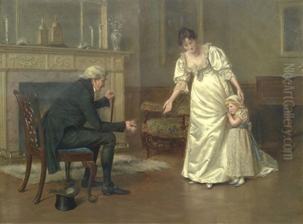 Winning Her Over Oil Painting by George Goodwin Kilburne