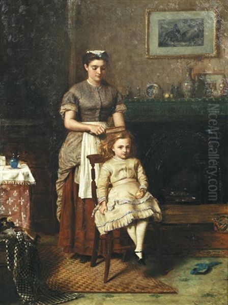 Golden Locks Oil Painting by George Goodwin Kilburne