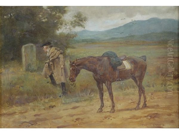 A Long Ride Oil Painting by George Goodwin Kilburne