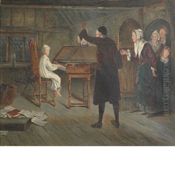 The Young Composer Oil Painting by George Goodwin Kilburne