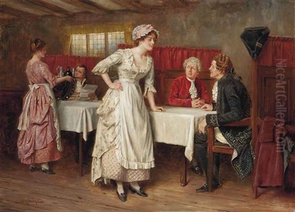 The Day's Specials Oil Painting by George Goodwin Kilburne