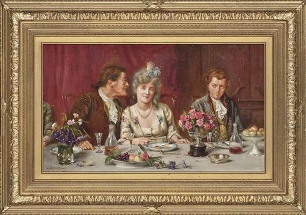 The Suitors Oil Painting by George Goodwin Kilburne