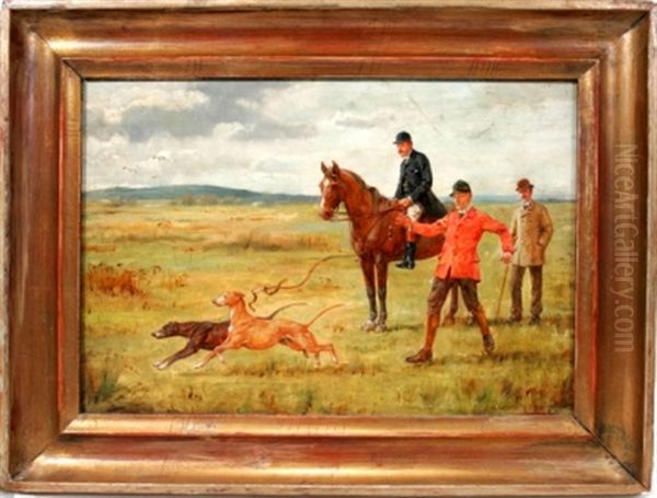 Hunt Scene Oil Painting by George Goodwin Kilburne