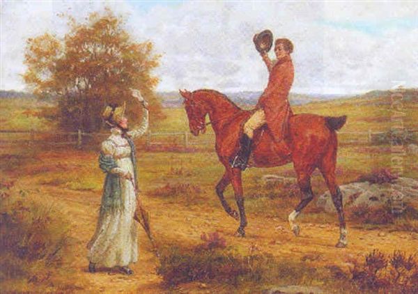 The First Meeting Oil Painting by George Goodwin Kilburne