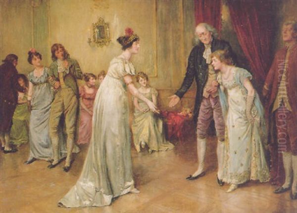 Her First Ball Oil Painting by George Goodwin Kilburne