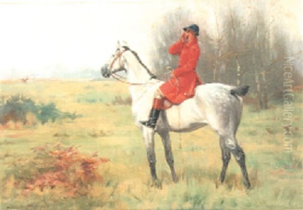 Tally Ho! Oil Painting by George Goodwin Kilburne