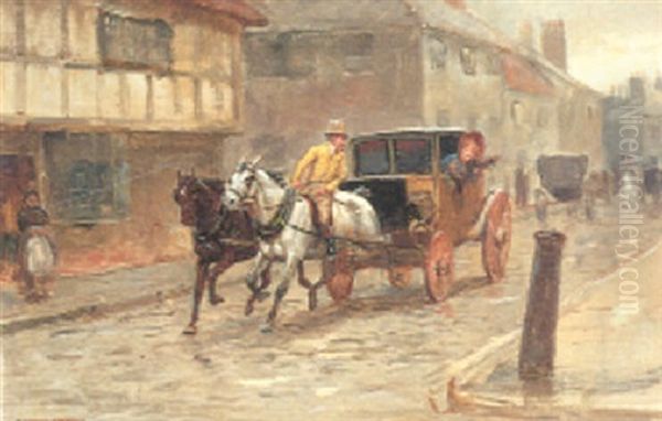 Late For The Train Oil Painting by George Goodwin Kilburne