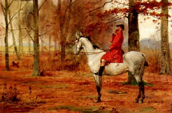 A View Halloo Oil Painting by George Goodwin Kilburne