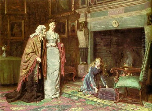 Three Generations Oil Painting by George Goodwin Kilburne