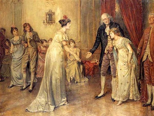 Her First Ball Oil Painting by George Goodwin Kilburne