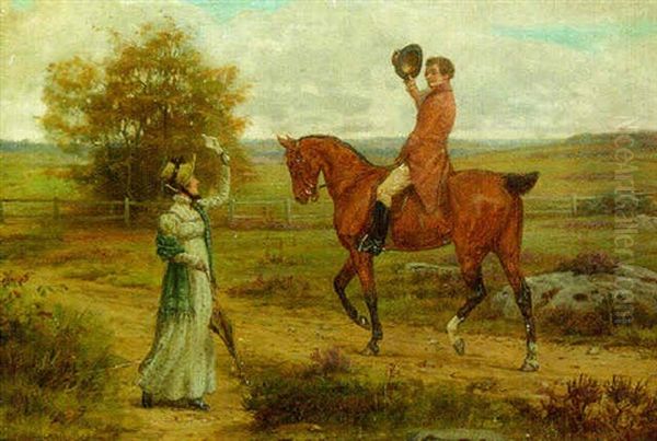 The First Meeting Oil Painting by George Goodwin Kilburne