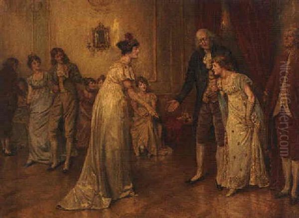 Her First Ball Oil Painting by George Goodwin Kilburne