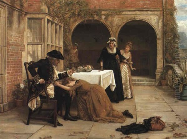 Forgiven Oil Painting by George Goodwin Kilburne