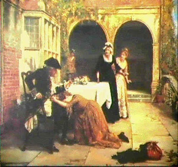 Forgiven Oil Painting by George Goodwin Kilburne