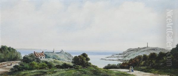 View Of Sark Oil Painting by Sarah Louise Kilpack