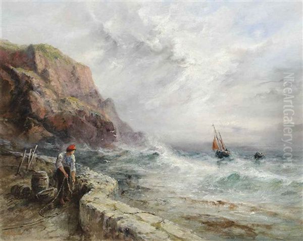 Rocquaine Bay, Guernsey Oil Painting by Sarah Louise Kilpack