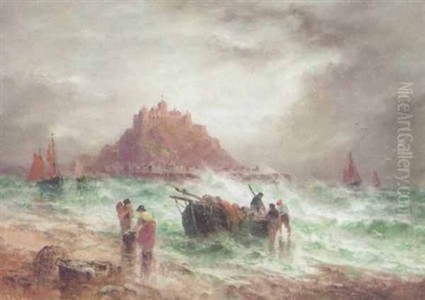 St. Michaels Mount, Cornwall Oil Painting by Sarah Louise Kilpack