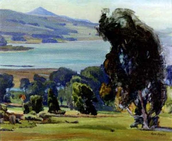 Near Morro Bay Oil Painting by Aaron Edward Kilpatrick