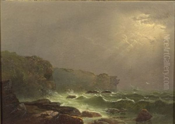 Sunlight Breaking Oil Painting by Charles Frederick Kimball